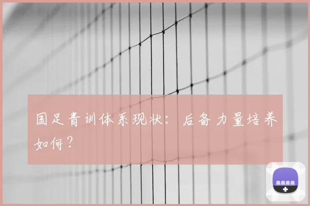 国足青训体系现状：后备力量培养如何？